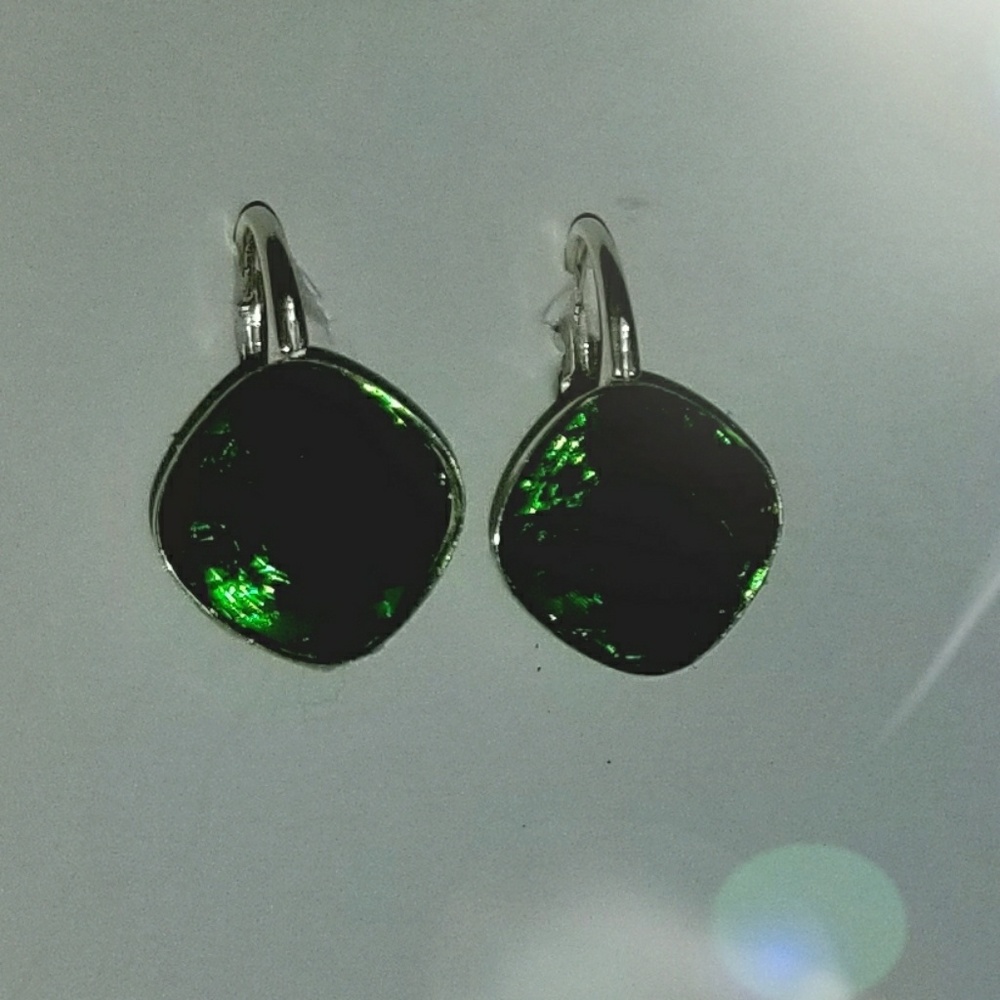 Swarovski element Sterling Sterling 10mm  earrings